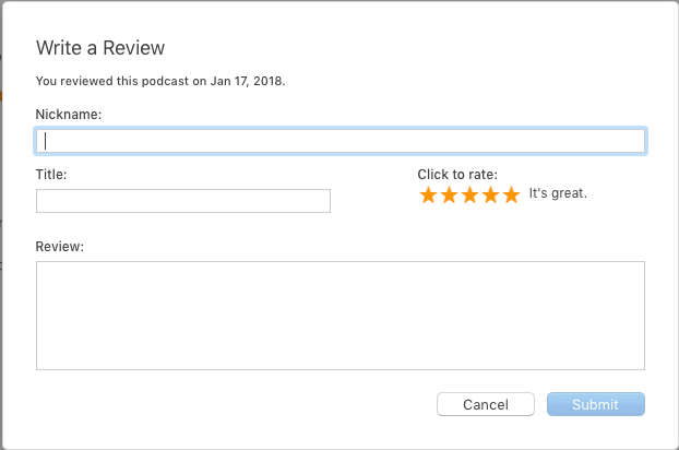 Write A Review For The Edible-Alpha Podcast On ITunes